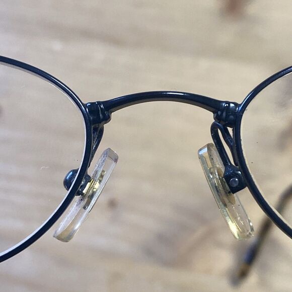 BADA Los Angeles Black Oval Eyeglass Frame Vtg Glasses 48-21 140 BL 1652 - Picture 10 of 11